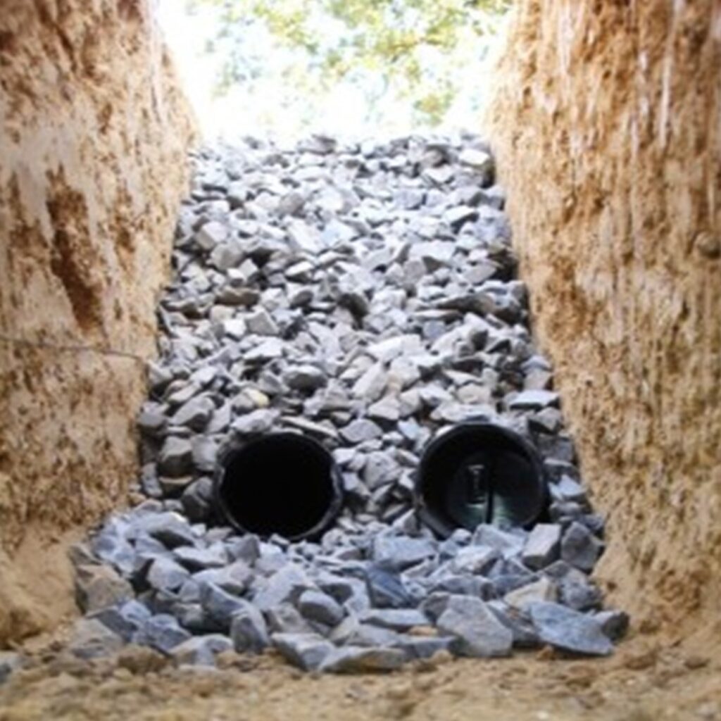 Functional French drain in Alpharetta GA by The Ricks Group