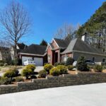 beautiful landscaped and well-drained retaining wall atlanta georgia