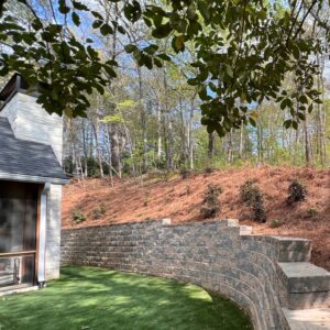 dunwoody-retaining-wall-contractors dunwoody retaining wall contractors construct a beautiful backyard wall