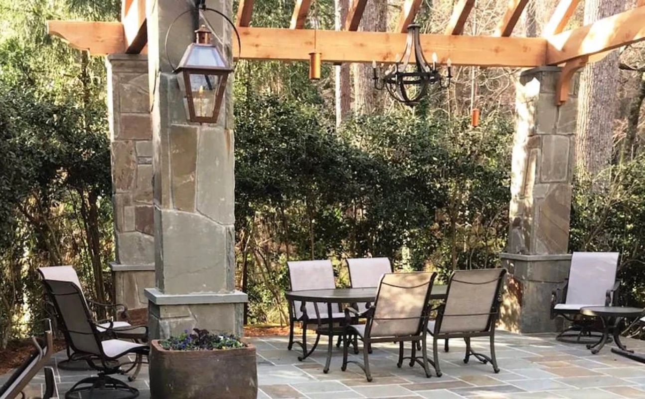 One of 8 beautiful backyard outdoor living ideas for expert landscape design in atlanta